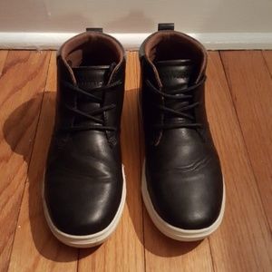 Big Boys Perry Ellis black lace up ankle boots